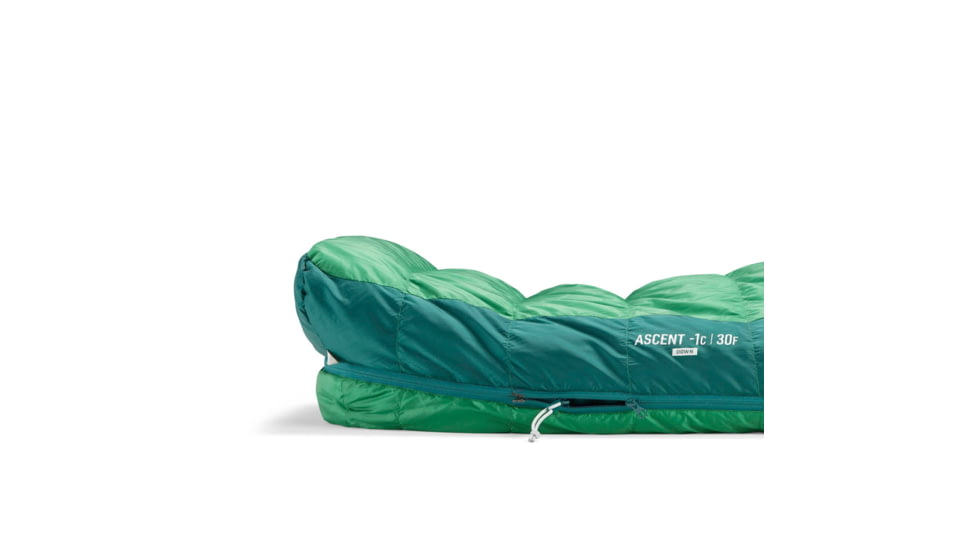 Sea to Summit Ascent Down 15F/-9C Sleeping Bag, Rain Forest Green, Regular, S1123