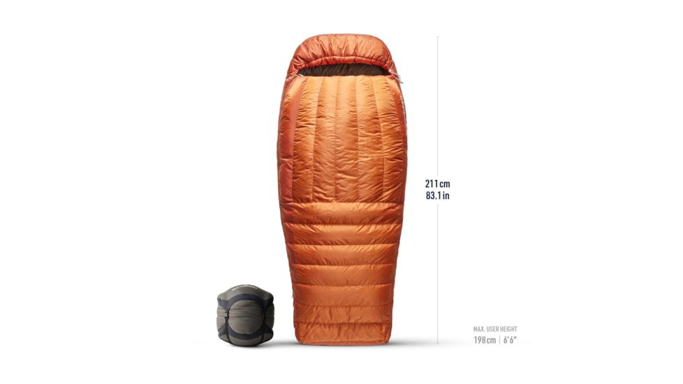Sea to Summit Basecamp Down 15F/ -9C Sleeping Bag, Bombay Brown, Long, S1142