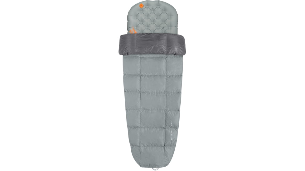 Sea to Summit Cinder CDL 50F Integrated Down Quilt Sleeping Bag, Grey, Regular, S2311