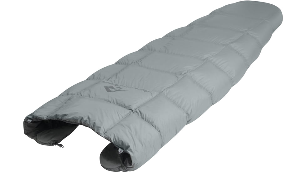Sea to Summit Cinder CDL 50F Integrated Down Quilt Sleeping Bag, Grey, Regular, S2311