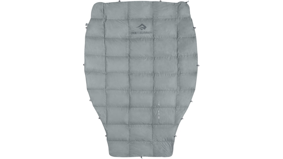 Sea to Summit Cinder CDL 50F Integrated Down Quilt Sleeping Bag, Grey, Regular, S2311