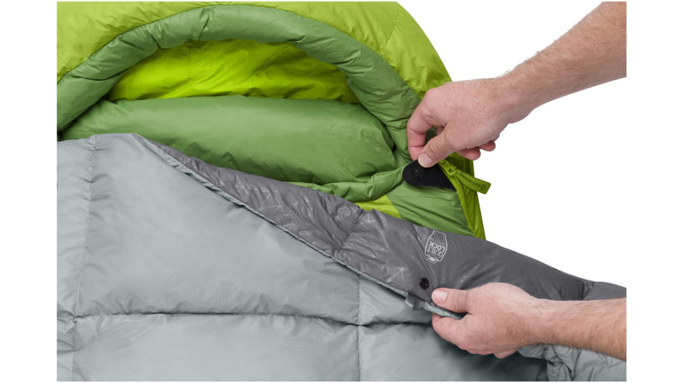 Sea to Summit Cinder CDL 50F Integrated Down Quilt Sleeping Bag, Grey, Regular, S2311