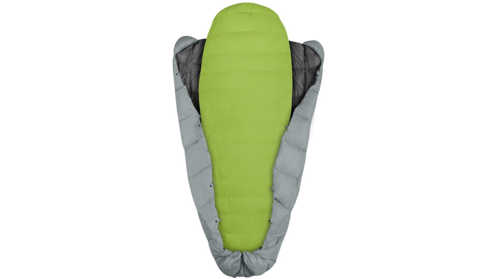 Sea to Summit Cinder CDL 50F Integrated Down Quilt Sleeping Bag, Grey, Regular, S2311