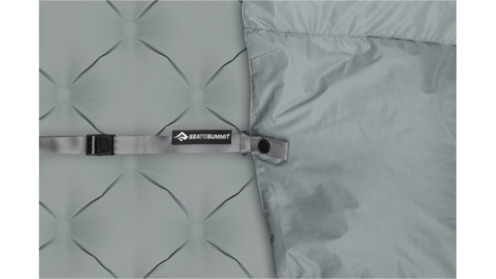 Sea to Summit Cinder CDL 50F Integrated Down Quilt Sleeping Bag, Grey, Regular, S2311