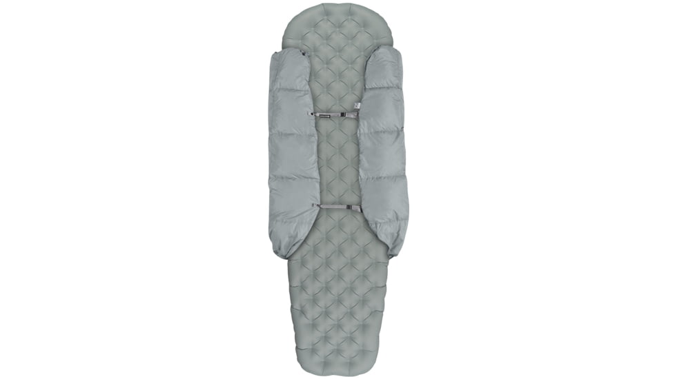 Sea to Summit Cinder CDL 50F Integrated Down Quilt Sleeping Bag, Grey, Regular, S2311