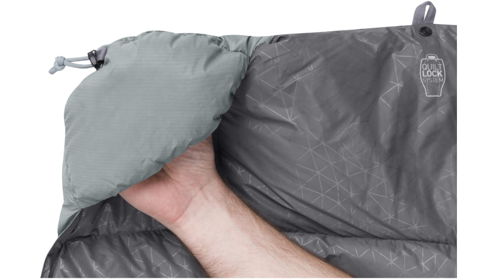 Sea to Summit Cinder CDL 50F Integrated Down Quilt Sleeping Bag, Grey, Regular, S2311
