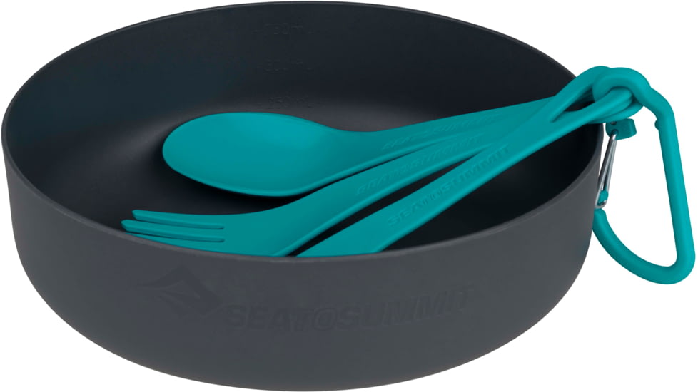 Sea to Summit DeltaLight Bowl Set - 2-Pack, Charcoal/Pacific, Large, A1301