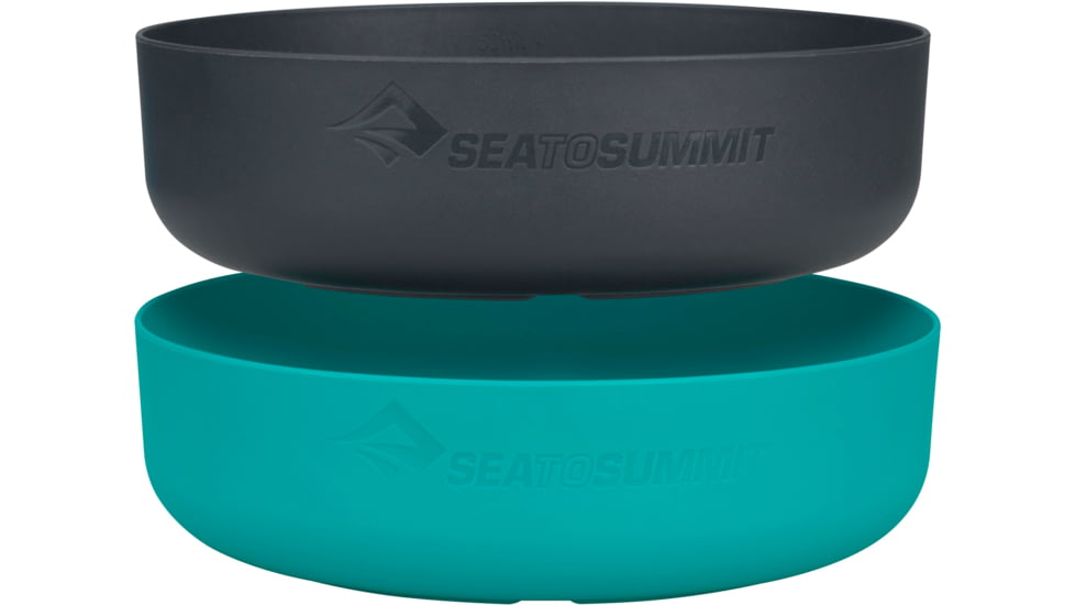 Sea to Summit DeltaLight Bowl Set - 2-Pack, Charcoal/Pacific, Large, A1301