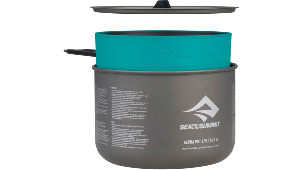 Sea to Summit DeltaLight Bowl Set - 2-Pack, Charcoal/Pacific, Small, A1300