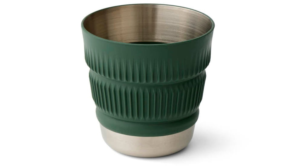 Sea to Summit Detour Stainless Steel Collapsible Mug, Laurel Wreath Green, A1321-40