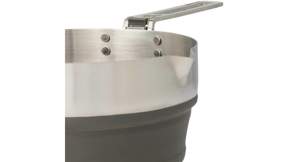 Sea to Summit Detour Stainless Steel Collapsible Pouring Pot, Beluga Black, A1211
