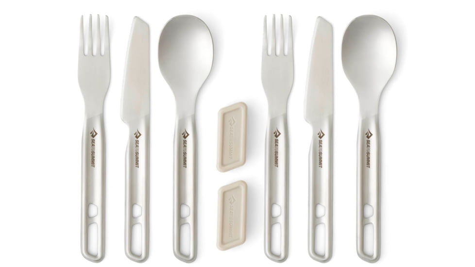 Sea to Summit Detour Stainless Steel Cutlery Set, 2P, 6-Piece, A1316