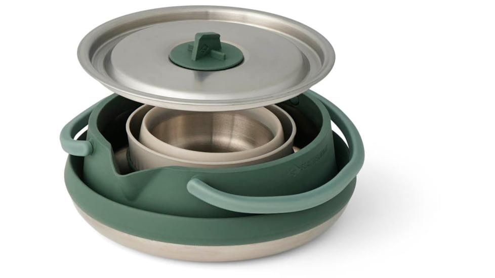 Sea to Summit Detour Stainless Steel Kettle Cook Set Multi, 2P, 3-Piece, A1221