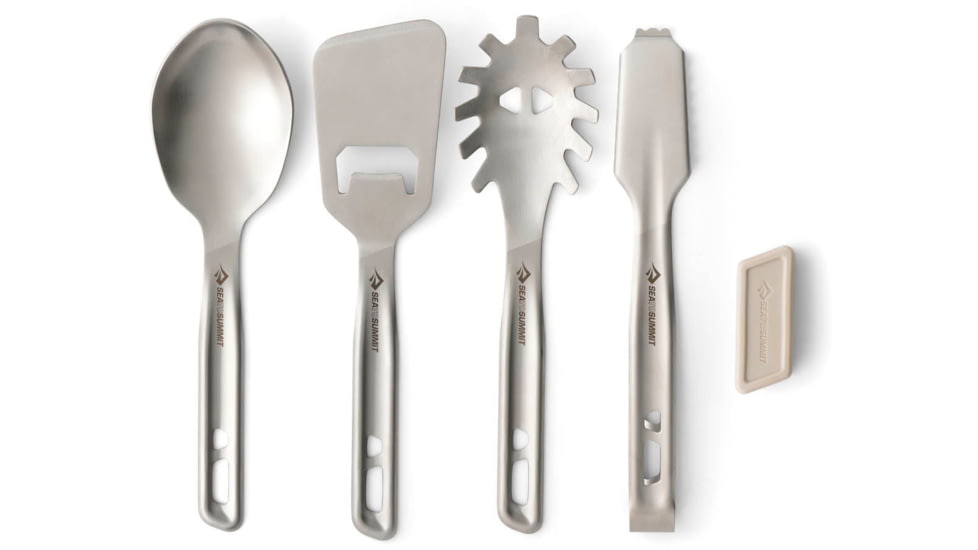 Sea to Summit Detour Stainless Steel Utensil Set, 4-Piece, A1313