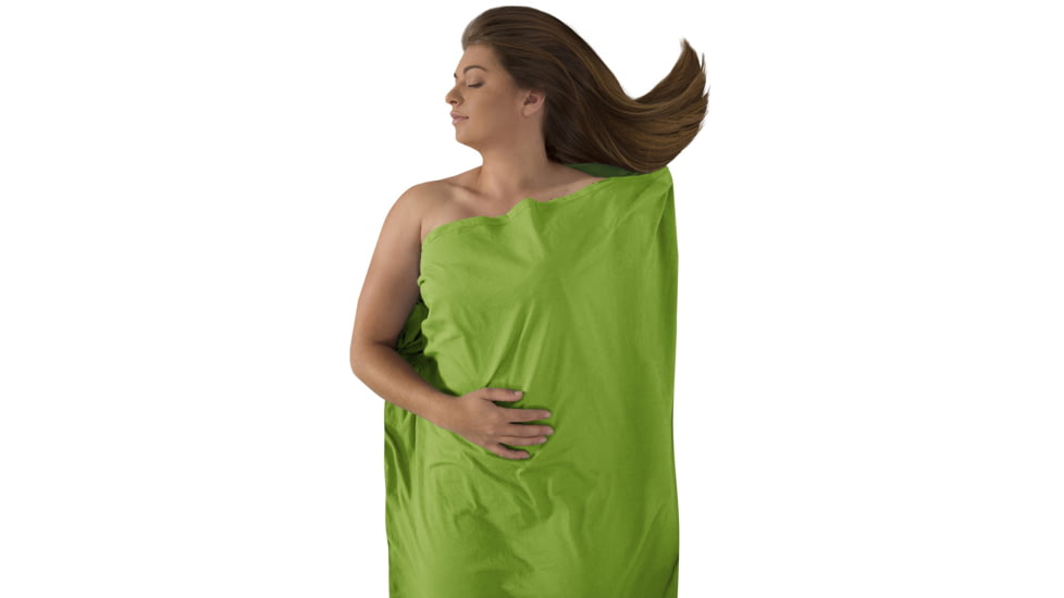 Sea to Summit Expander Premium Sleeping Bag Liner, Green, Standard Rectangular, 121-40