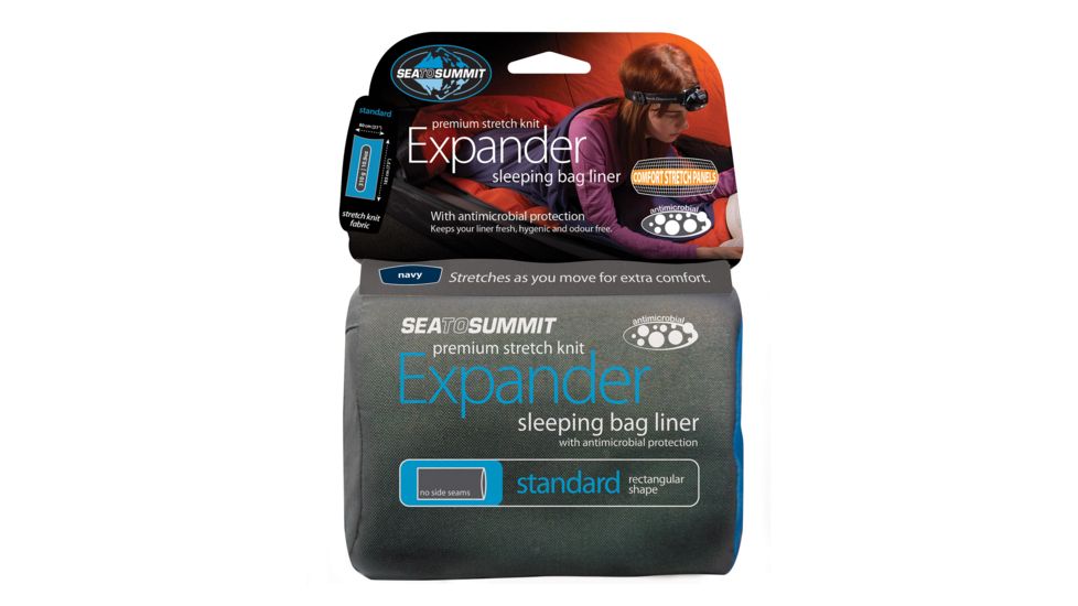 Sea to Summit Expander Travel Liner, Standard Rectangular, Eucalyptus Green, 121-44