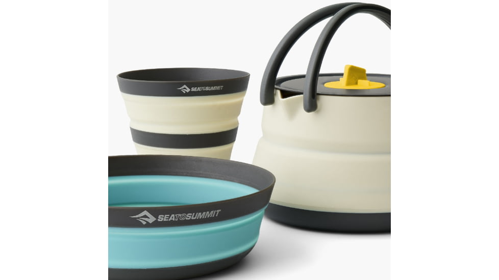 Sea to Summit Frontier UL Collapsible Kettle Cook Set - 3 Piece/1 Person, Multi, A1234