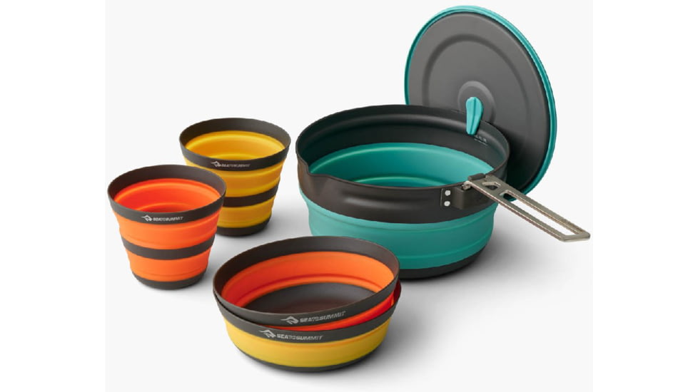 Sea to Summit Frontier UL Collapsible One Pot Cook Set - 5 Piece/2 Person, Multi, A1242