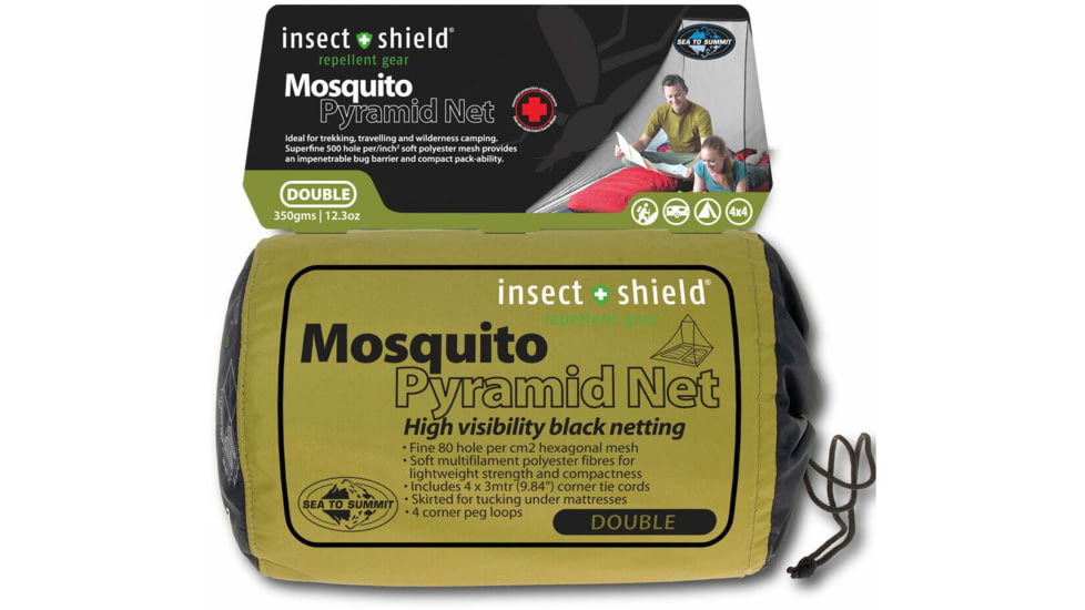 Sea to Summit Mosquito Pyramid Net with Insect Shield-Double