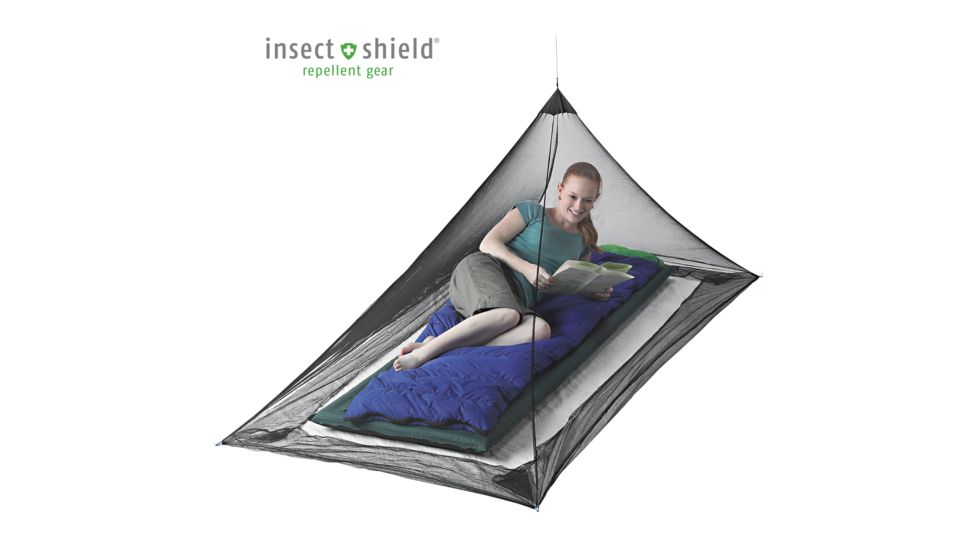 Mosquito Pyramid Net with Insect Shield-Single
