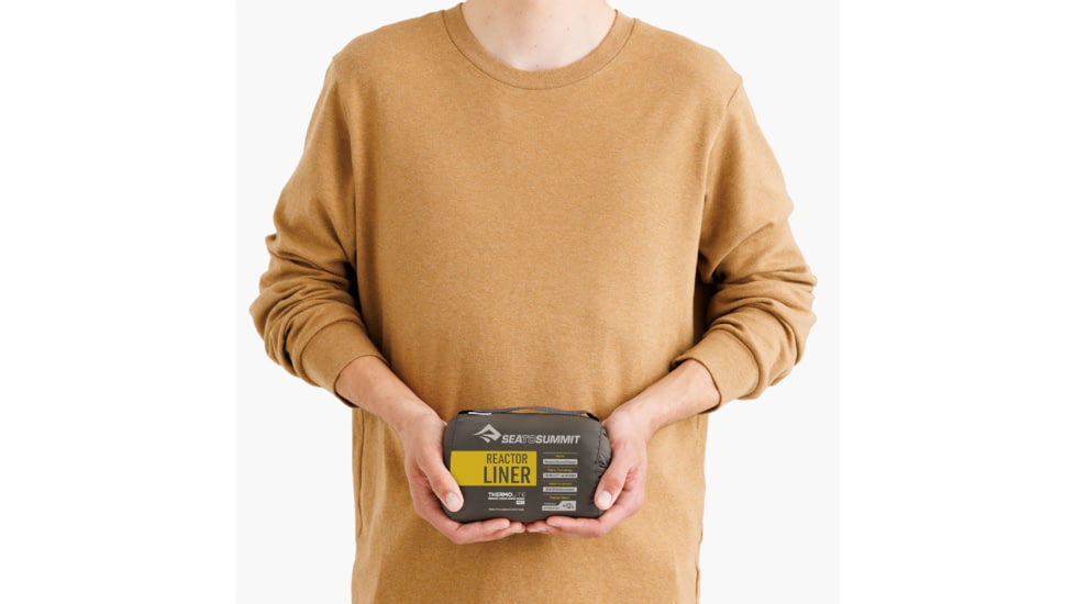 Sea to Summit Reactor Sleeping Bag Liner w/Drawcord, Sulphur Yellow, Compact, A3201