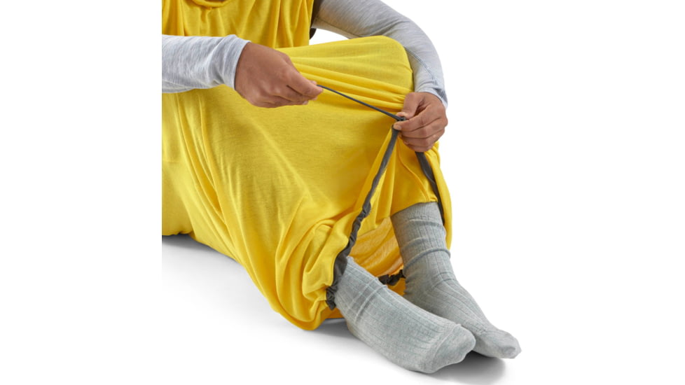 Sea to Summit Reactor Sleeping Bag Liner w/ Drawcord, Sulphur Yellow, Standard, A3202