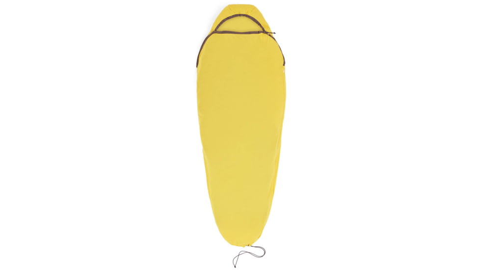 Sea to Summit Reactor Sleeping Bag Liner w/ Drawcord, Sulphur Yellow, Standard, A3202