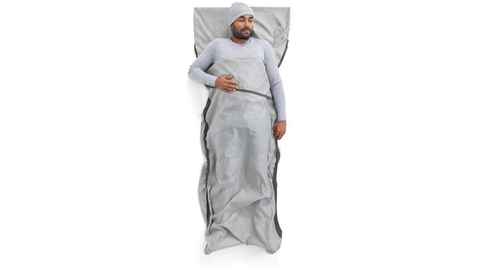 Sea to Summit Silk Blend Sleeping Bag Liner, Moonstruck Grey, Standard, A3242