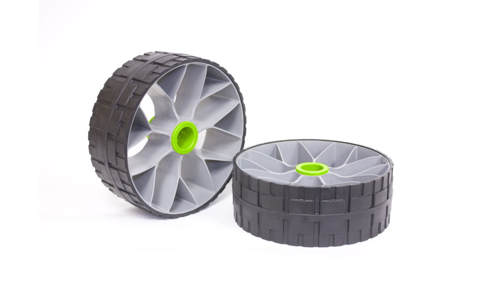 Sea to Summit Solution Retro-Fit Solid Wheels, 2-Pack, 25mm Hub, Fits S,M,L Carts, 680-25