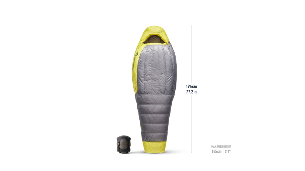Sea to Summit Spark Down 30F/-1C Sleeping Bag - Womens, Long, Pewter Grey, Long, S3224