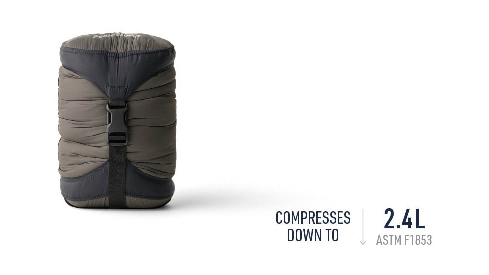 Sea to Summit Spark Down Sleeping Bag, Beluga Black, Regular, S2133