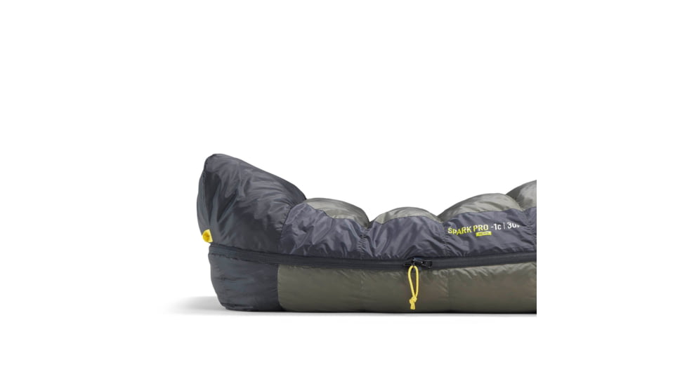 Sea to Summit Spark Pro Down 15F/-9C Sleeping Bag, Regular, Beluga Black, Regular, S2161