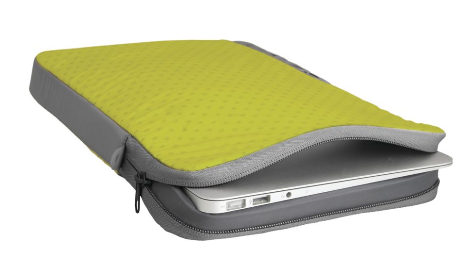Sea to Summit Travelling Light Laptop Sleeve, 11 In, Lime, 488-41