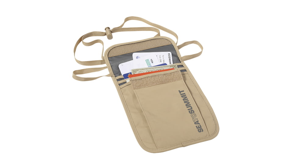Sea to Summit Travelling Light Neck Pouch, Sand, 421S-71