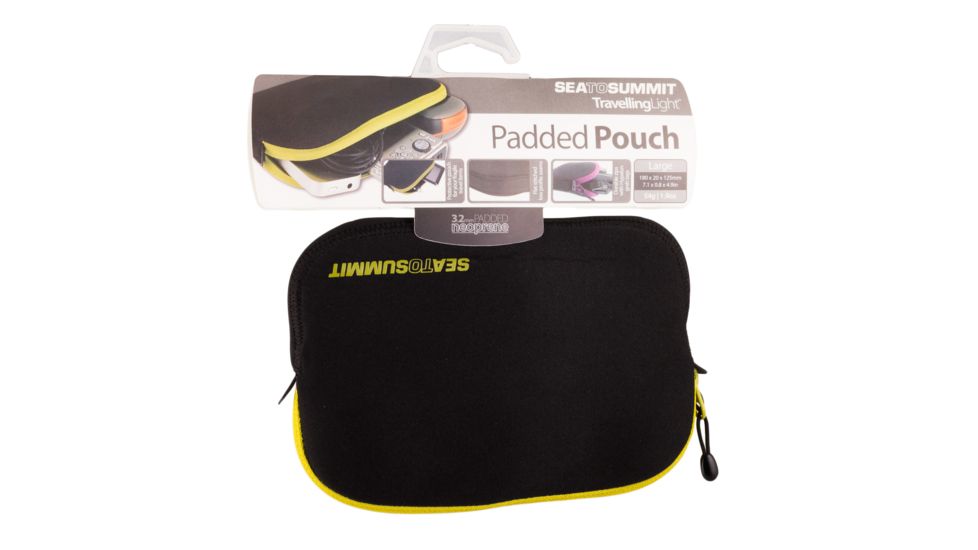 Sea to Summit Travelling Light Padded Pouch, L, Lime Green, 437-41