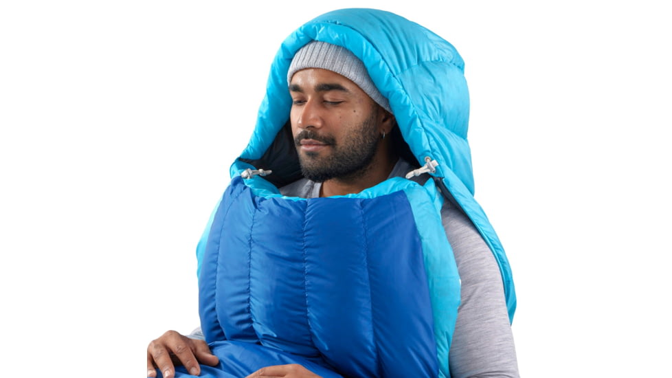 Sea to Summit Trek Down 15F/ -9C Sleeping Bag, Regular, Snorkel Blue, Regular, S1024