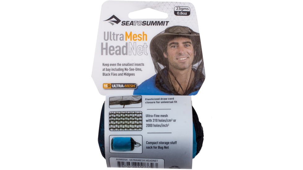 Sea to Summit Ultra-Fine Mesh Headnet, Black, 142