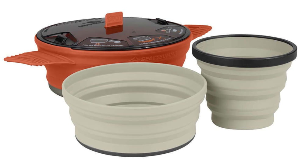 Sea to Summit X Set 21 - X Pot 1.4L, 1 X Bowl, 1 X Mug, Rust, 583-24