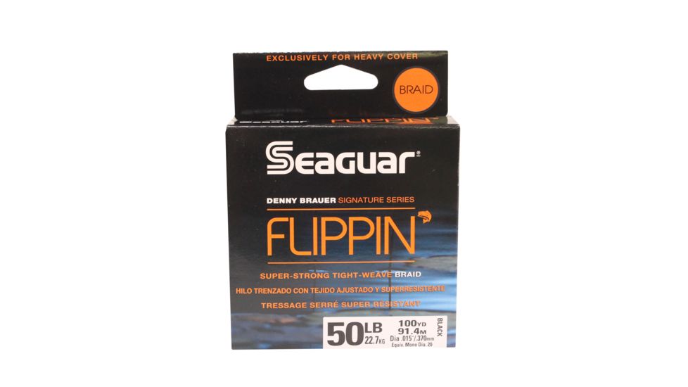 Seaguar Denny Brauer FlippiN Braid 50 Lb Test Fishing Line, 50FLB100