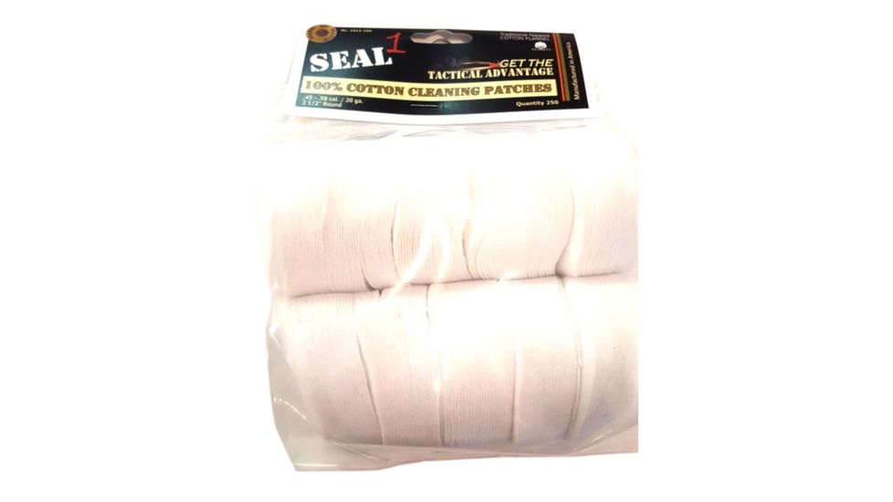 SEAL 1 Cleaning Patches 2.5in .45-.58 250 Pieces per Bag SEA1013250