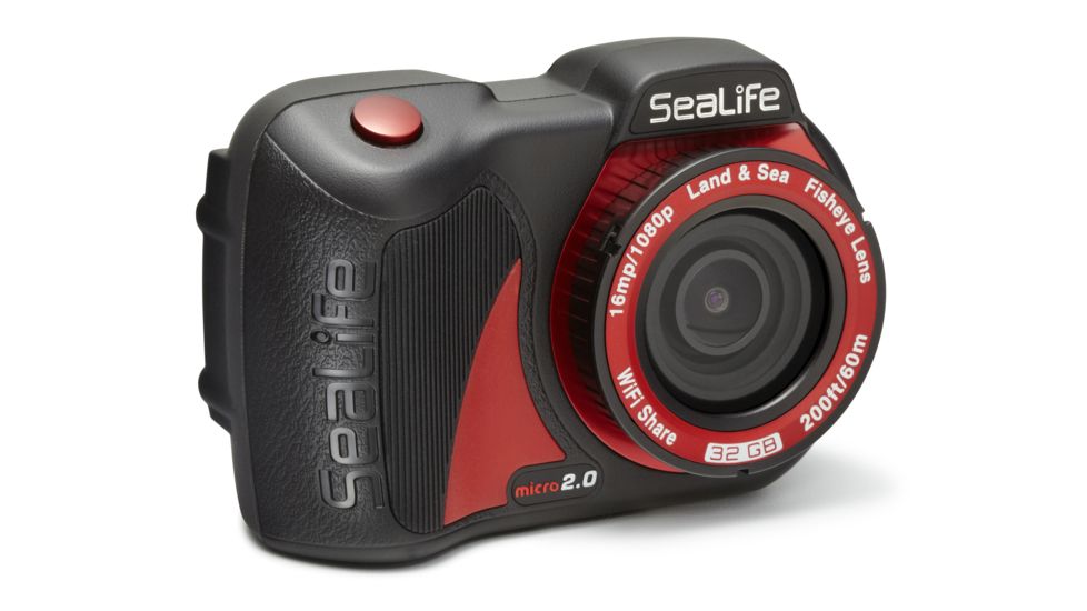 Micro 2.0 WiFi 32GB Underwater Camera, BLACK  / RED