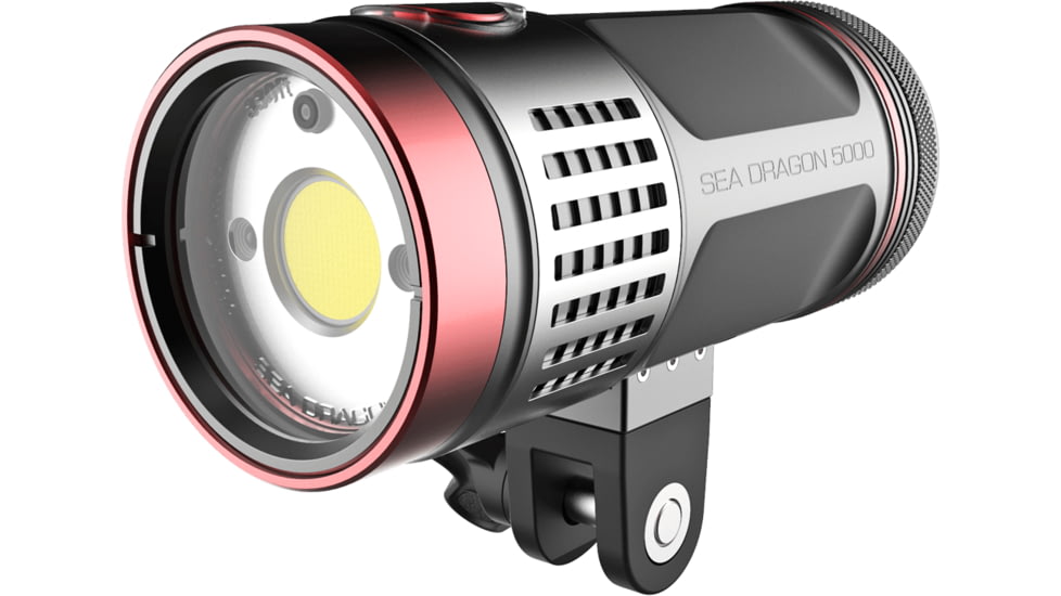 SeaLife Sea Dragon 5000F Auto Underwater Lighting, Black/Red, One size, SL676