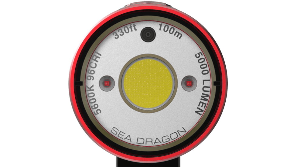 SeaLife Sea Dragon 5000F Auto Underwater Lighting, Black/Red, One size, SL676