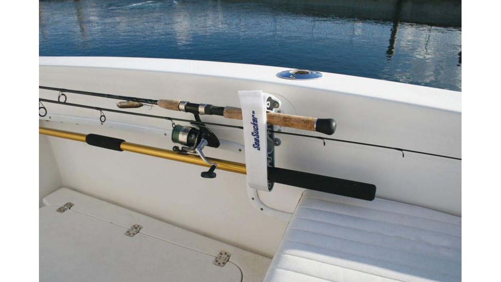 SeaSucker Horizontal Rod Holder, White, 4.5W x 10H x 4D, 810046210710