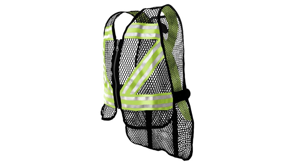 Seattle Sports Cycling Safety  Vest, Black/Lime 94734