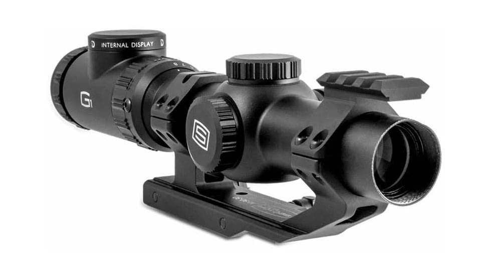 Sector Optics G1 Rifle Scope, 1-8x24mm, 30mm Tube, Second Focal Plane, Illuminated Reticle w/ Internal Display, Black, SO-G1-01