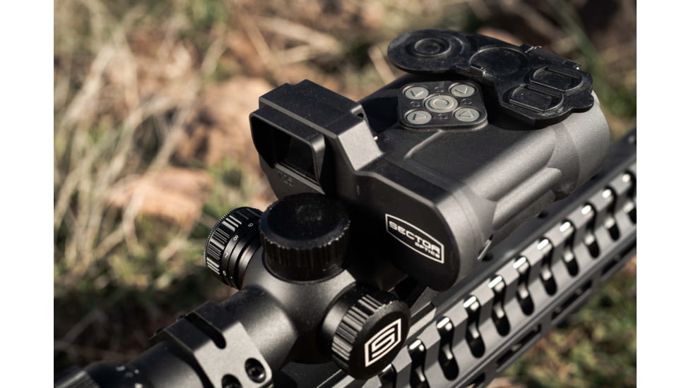 Sector Optics G1 Rifle Scope, 1-8x24mm, 30mm Tube, Second Focal Plane, Illuminated Reticle w/ Internal Display, Black, SO-G1-01