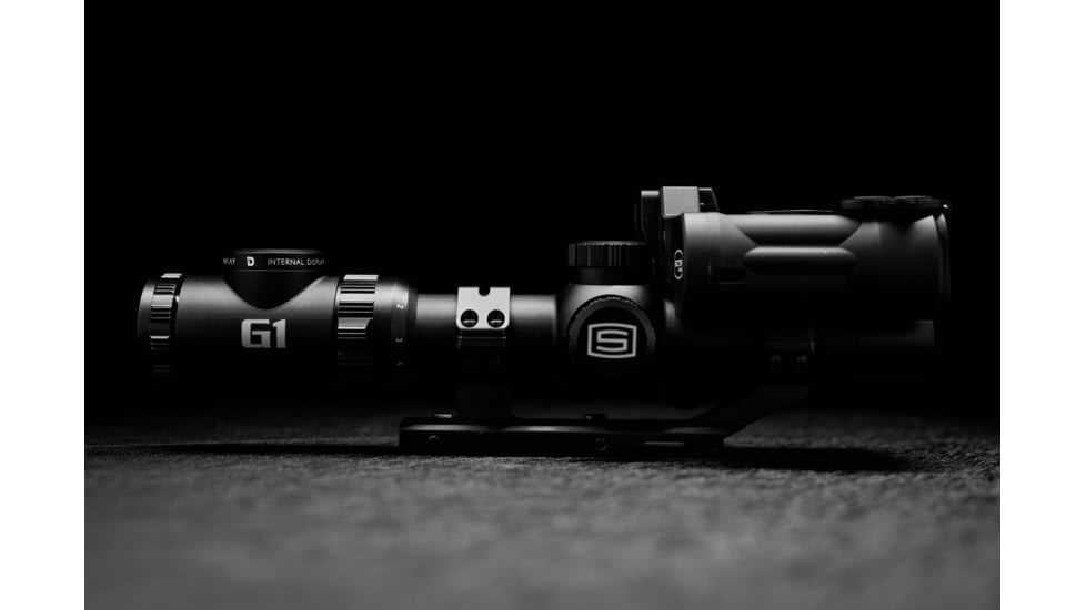 Sector Optics G1 Rifle Scope, 1-8x24mm, 30mm Tube, Second Focal Plane, Illuminated Reticle w/ Internal Display, Black, SO-G1-01