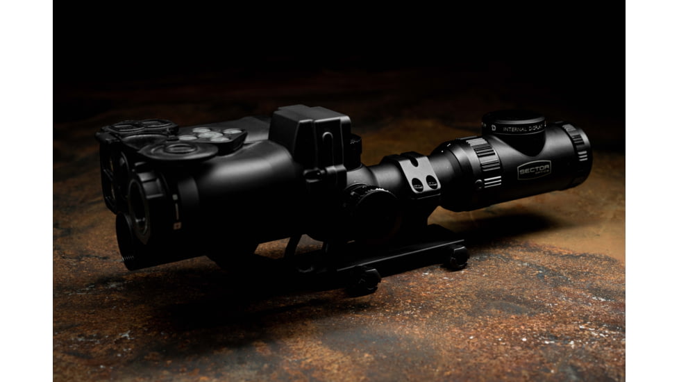 Sector Optics G1 Rifle Scope, 1-8x24mm, 30mm Tube, Second Focal Plane, Illuminated Reticle w/ Internal Display, Black, SO-G1-01