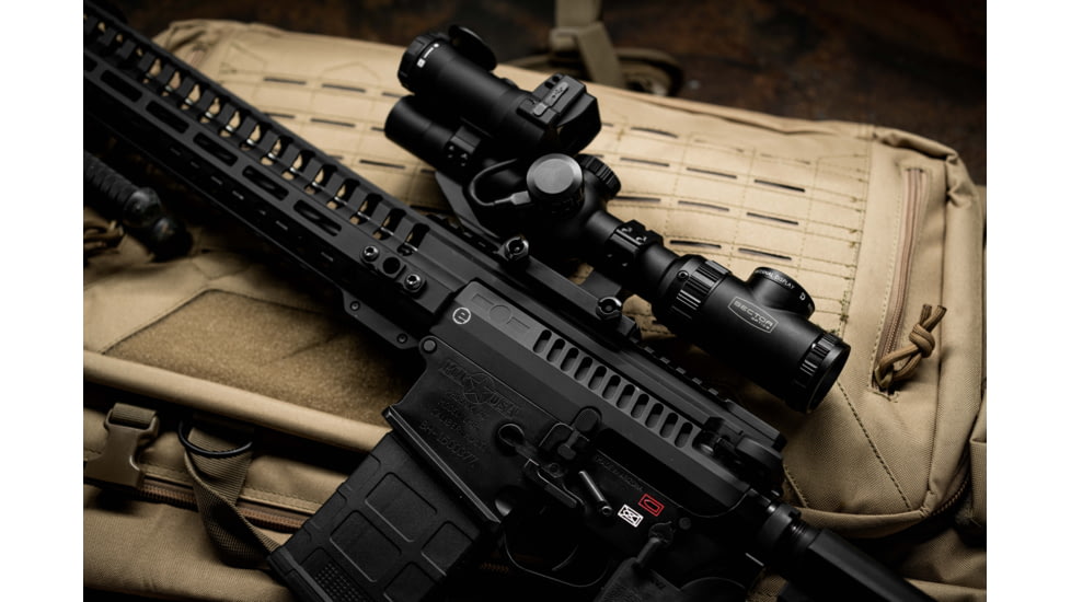 Sector Optics G1 Rifle Scope, 1-8x24mm, 30mm Tube, Second Focal Plane, Illuminated Reticle w/ Internal Display, Black, SO-G1-01